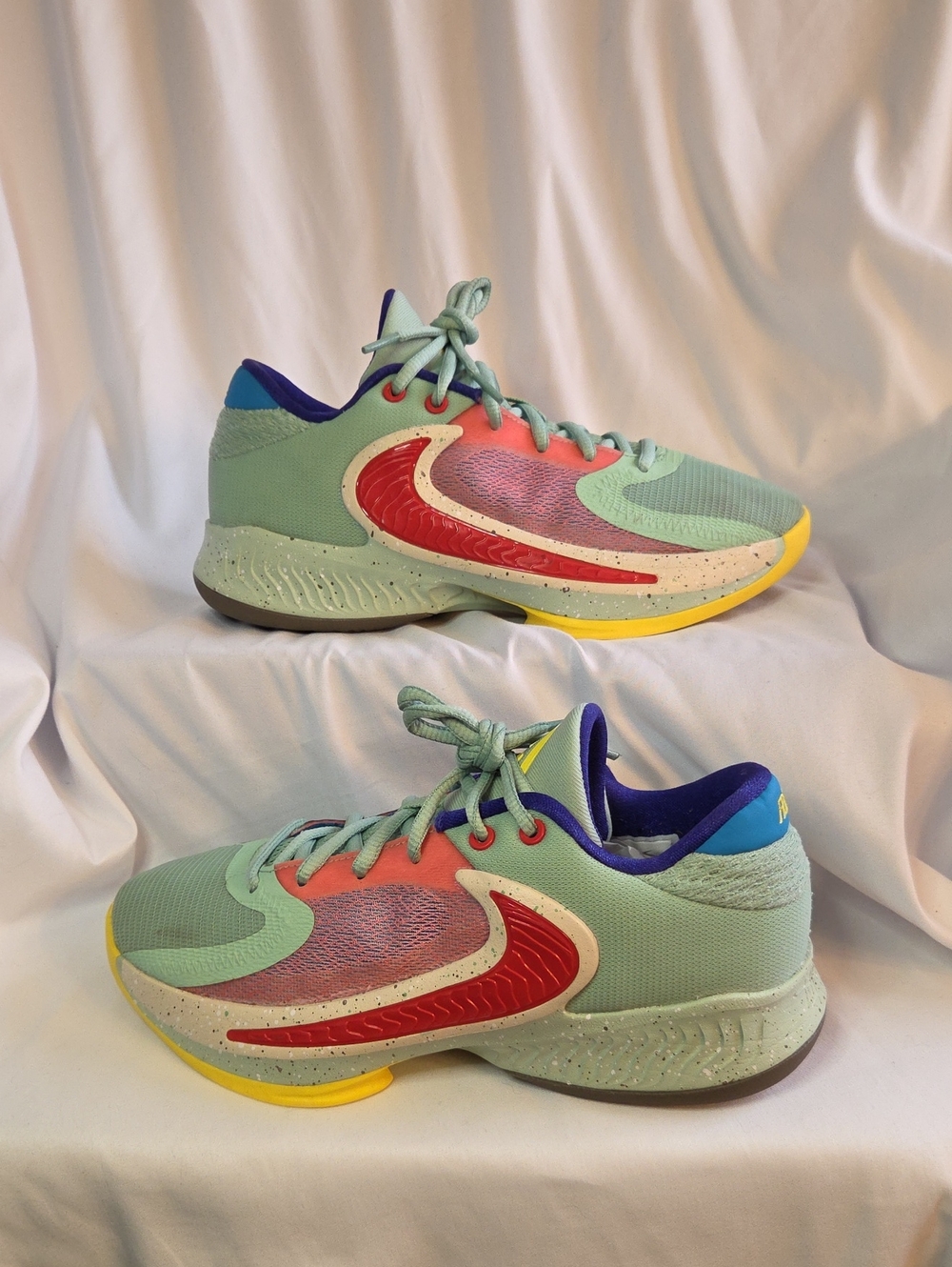 Nike Zoom Freak 4 SE GS "Enamel Green" Basketball Shoes - Size 6.5Y